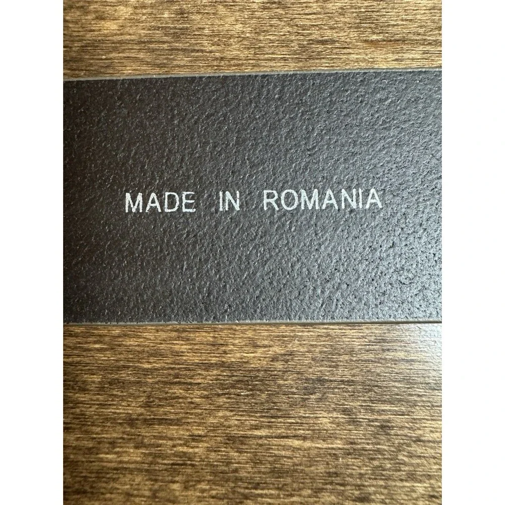 Armani Exchange A|X Genuine Leather Brown Belt One Size XL Made Romania